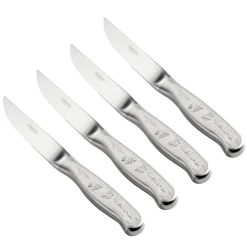 Churrasco BBQ 5 in Forged Embossed Steak Knife 4 Piece Set