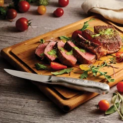 Churrasco BBQ 5 in Forged Embossed Steak Knife 4 Piece Set