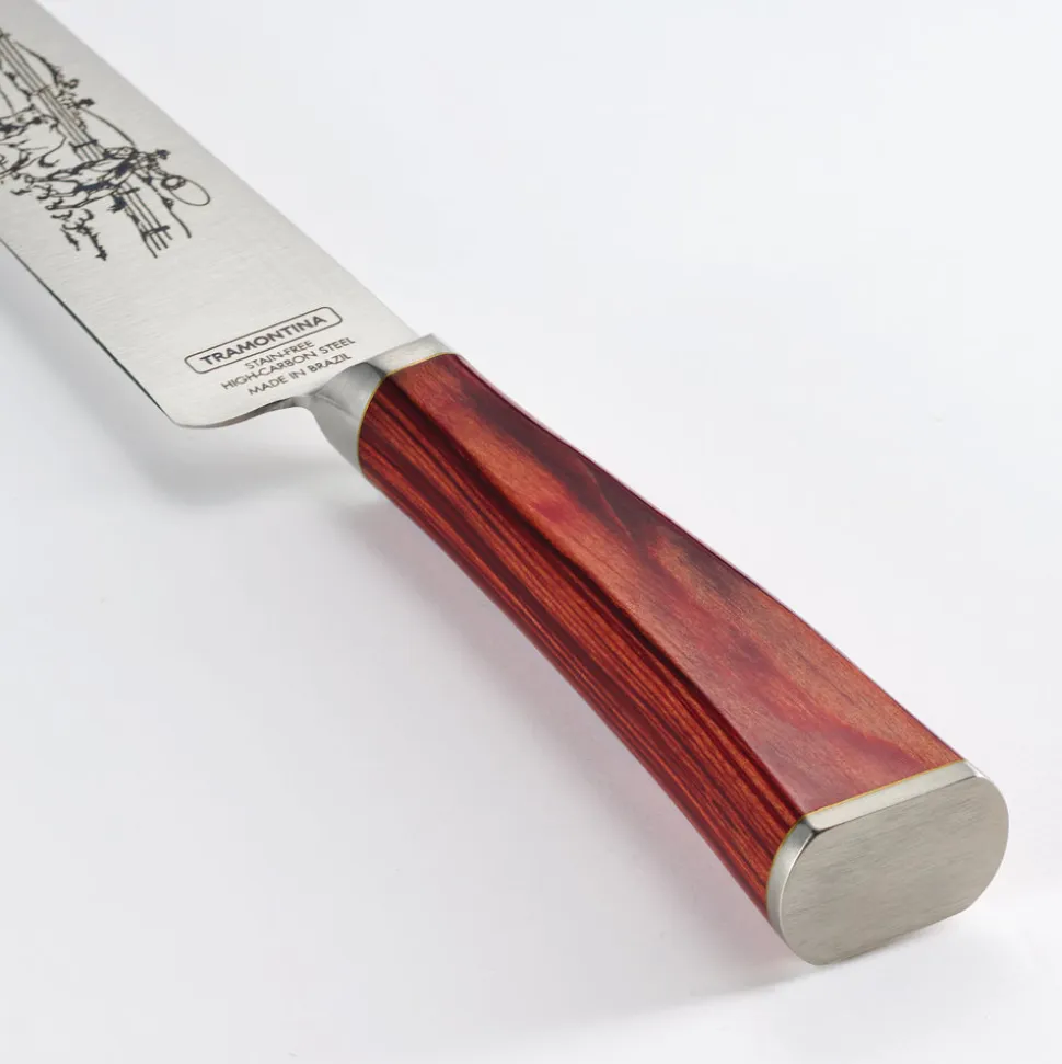 Churrasco BBQ 7 in Gaucho Style Knife with Leather Sheath