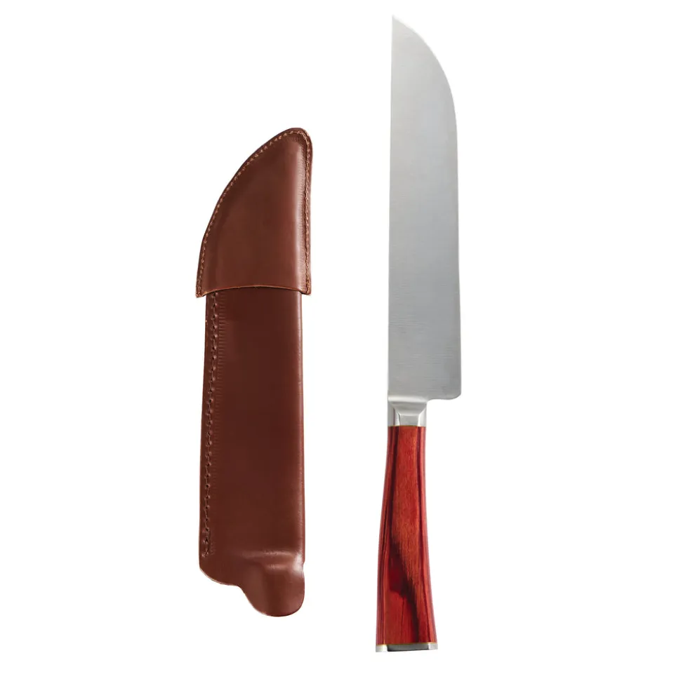 Churrasco BBQ 7 in Gaucho Style Knife with Leather Sheath