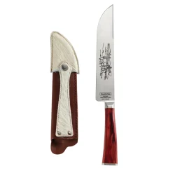 Churrasco BBQ 7 in Gaucho Style Knife with Leather Sheath