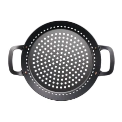 Churrasco BBQ 12 in Round Carbon Steel Grill Pan