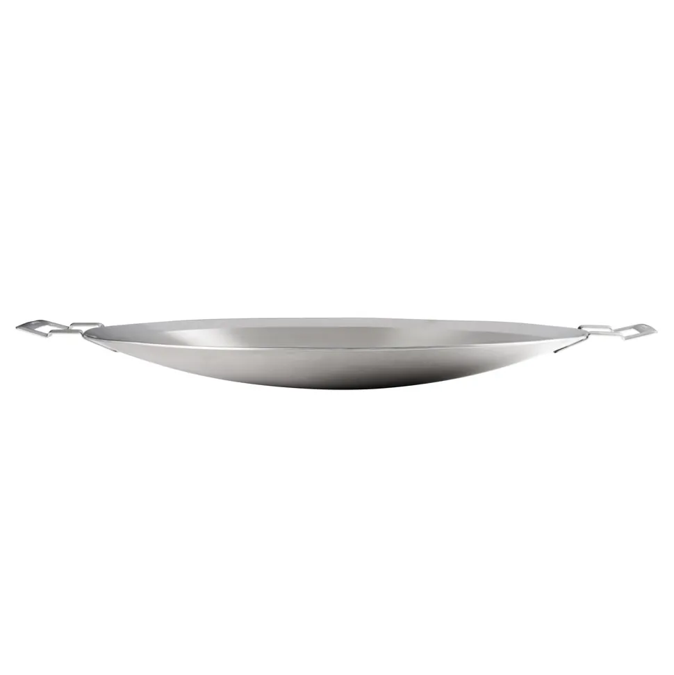 Churrasco BBQ 17.25 in Tri-Ply Clad Stainless Steel Round Grill Pan