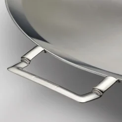 Churrasco BBQ 17.25 in Tri-Ply Clad Stainless Steel Round Grill Pan