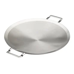 Churrasco BBQ 17.25 in Tri-Ply Clad Stainless Steel Round Grill Pan