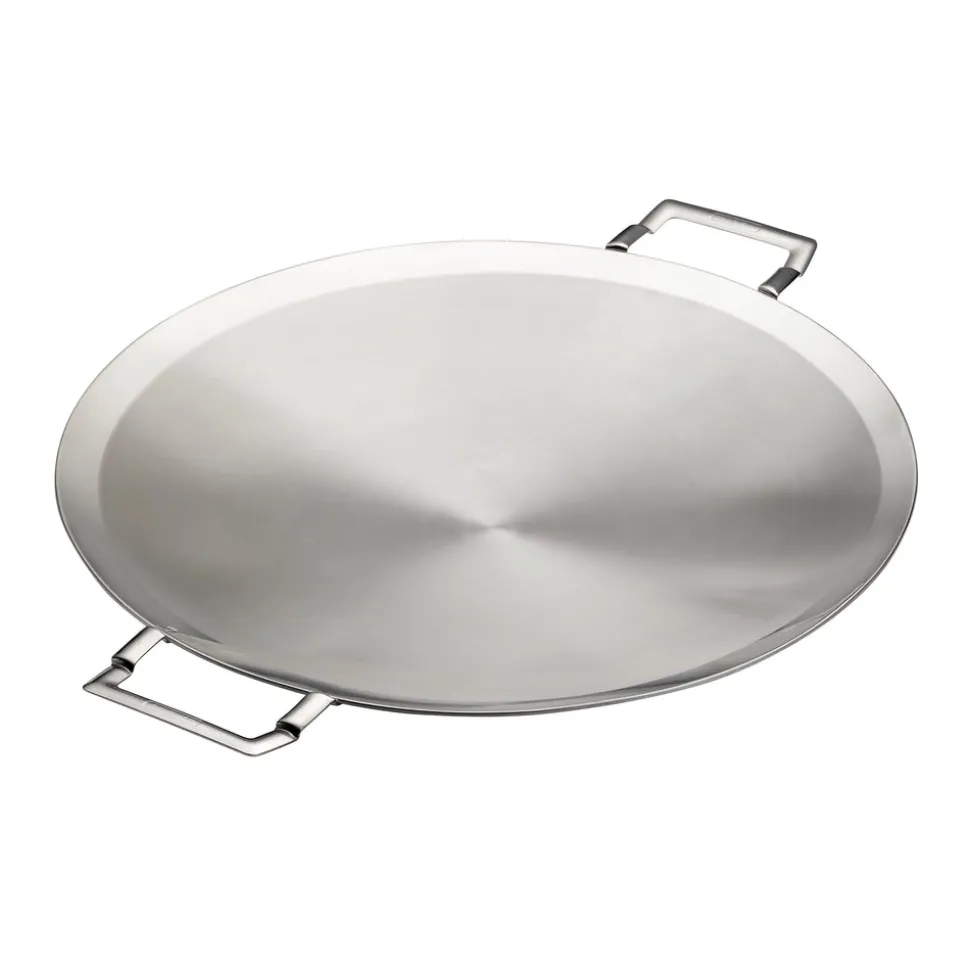 Churrasco BBQ 17.25 in Tri-Ply Clad Stainless Steel Round Grill Pan