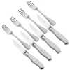 Churrasco BBQ 8 Piece Forged Embossed Steak Knife and Fork Set