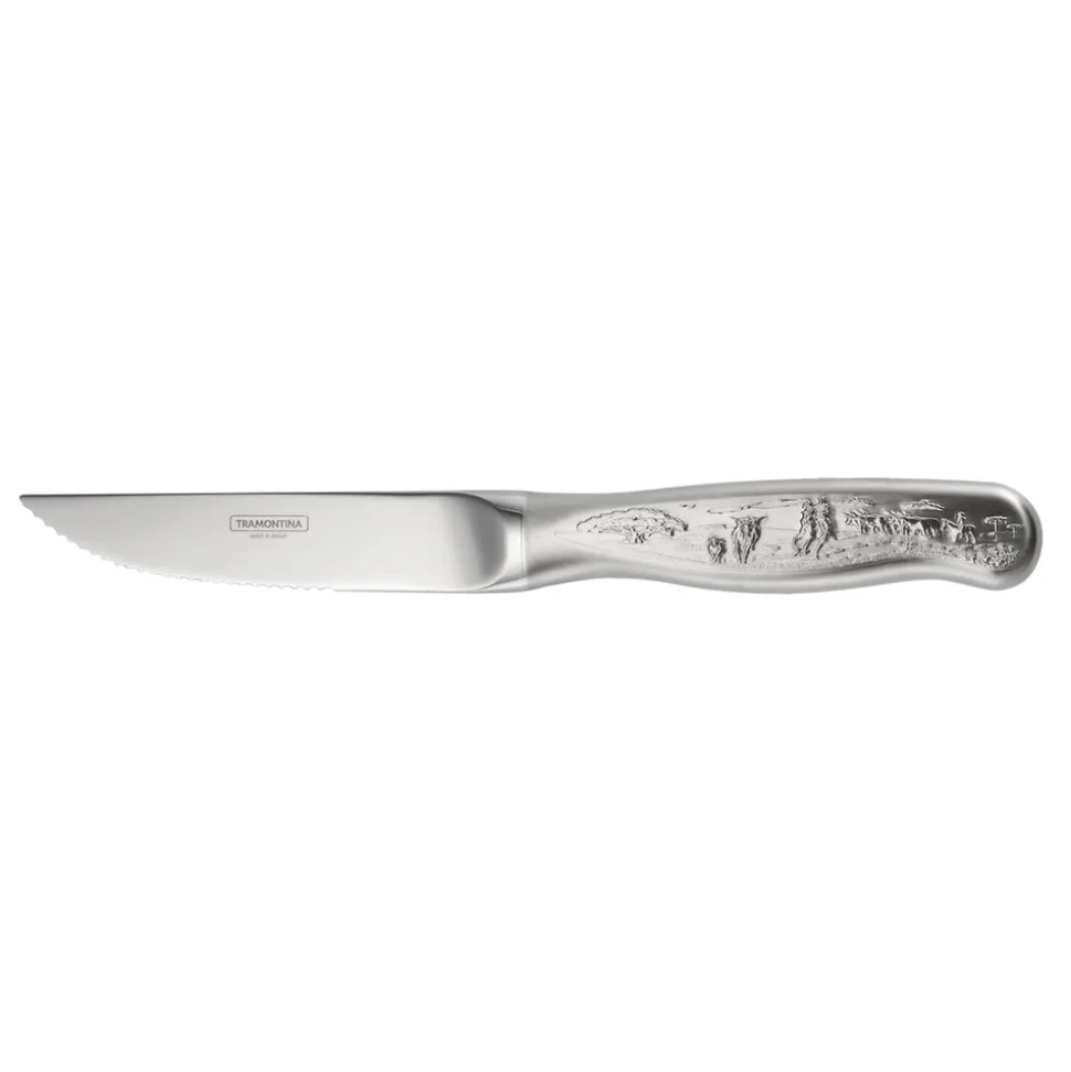 Churrasco BBQ 8 Piece Forged Embossed Steak Knife and Fork Set