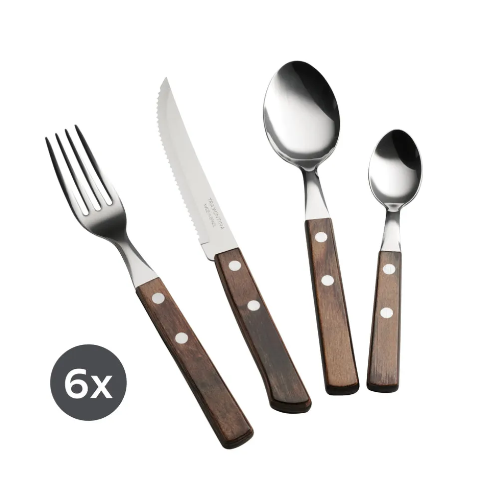 Churrasco BBQ 24 Piece Polywood Flatware Set