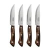 Churrasco BBQ 4 Piece Porterhouse Steak Knife Set in Wood Gift Box