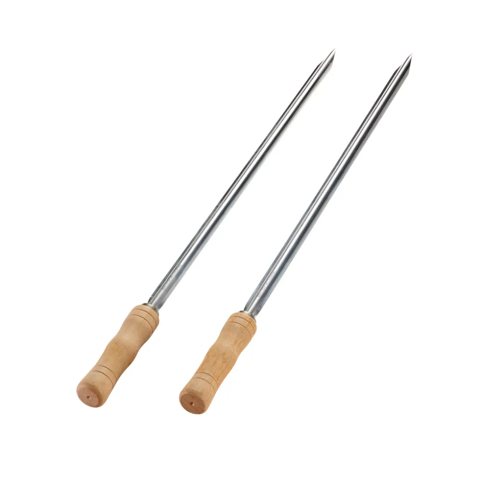 Churrasco BBQ Stainless Steel Skewer and Grill Rack Set