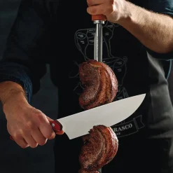 Churrasco BBQ Stainless Steel Skewer and Grill Rack Set