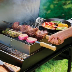 Churrasco BBQ Stainless Steel Skewer and Grill Rack Set