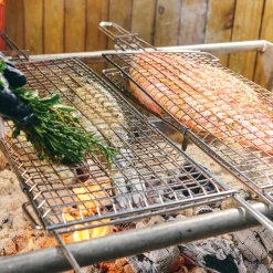 Churrasco BBQ Stainless Steel Flat Grill Basket