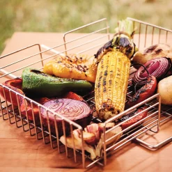 Churrasco BBQ Stainless Steel Multi-Use Deep Grill Basket