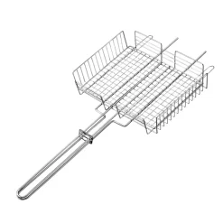 Churrasco BBQ Stainless Steel Multi-Use Deep Grill Basket