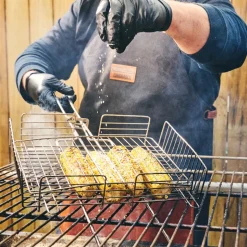 Churrasco BBQ Stainless Steel Multi-Use Deep Grill Basket