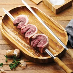 Churrasco BBQ Teak Wood Serving Platter