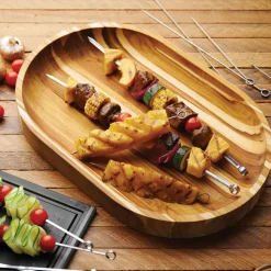 Churrasco BBQ Teak Wood Serving Platter