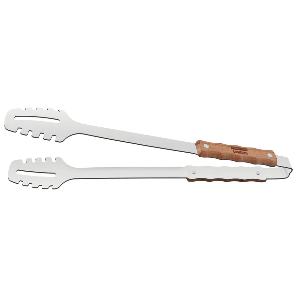Churrasco BBQ Tongs with Wood Handle