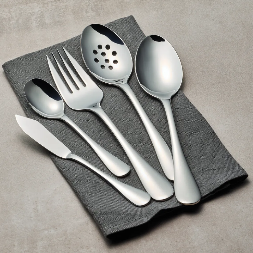 Classic 18/10 Stainless Steel 45 Piece Flatware Set