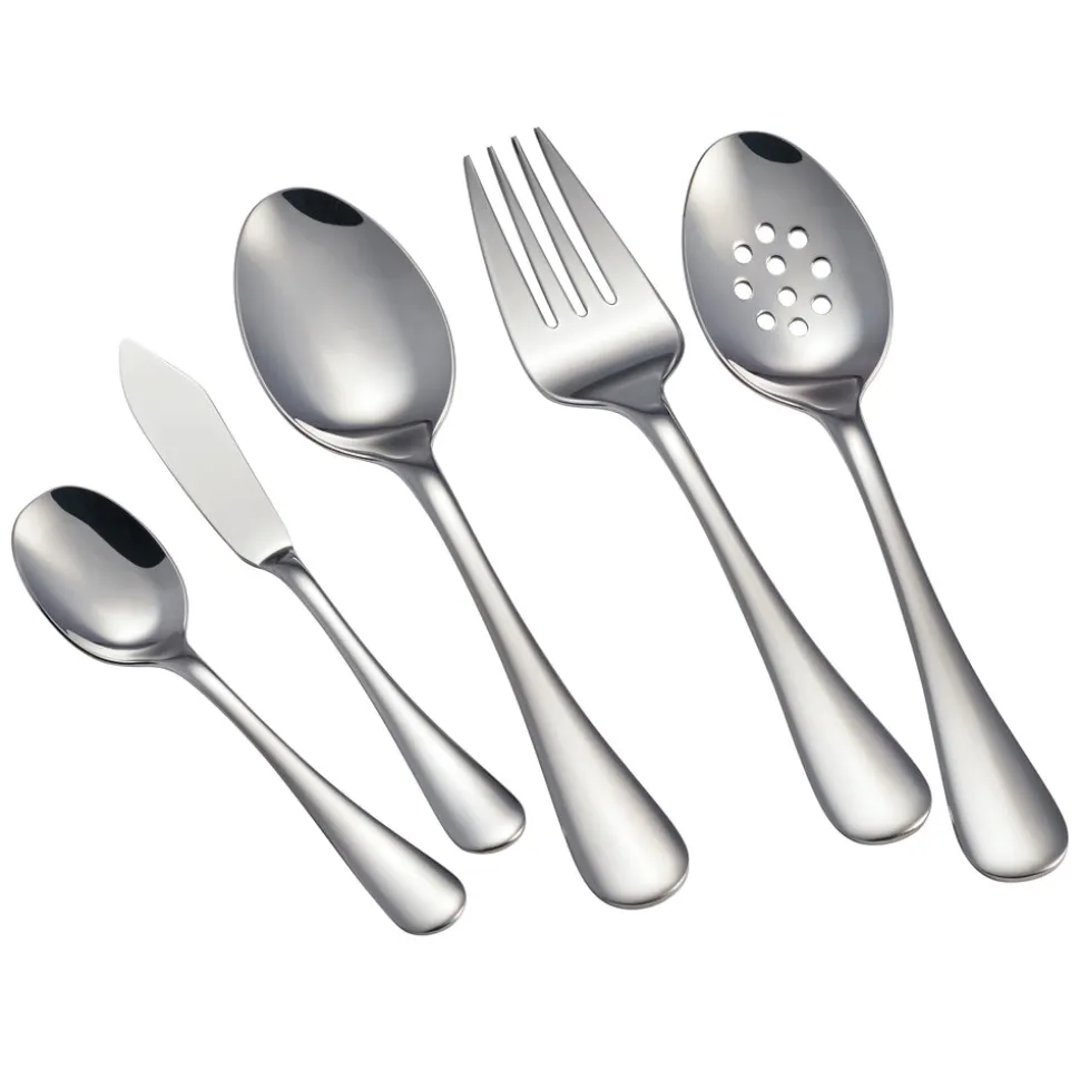 Classic 18/10 Stainless Steel 45 Piece Flatware Set