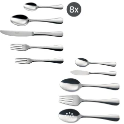 Classic 18/10 Stainless Steel 45 Piece Flatware Set