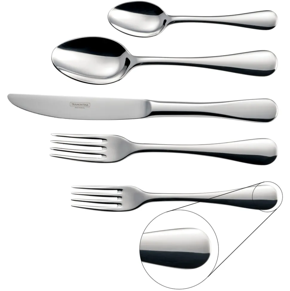 Classic 18/10 Stainless Steel 45 Piece Flatware Set