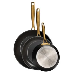 Cold Forged 3-Pack Fry Pans with Ceramic Interior