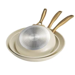 Cold Forged 3-Pack Fry Pans with Ceramic Interior