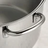 Covered Stainless Steel Stock Pot