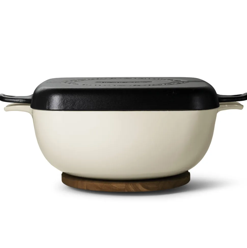 Cultura 6.5 Quart Enameled Cast Iron Multi-Cooker with Reversible Lid