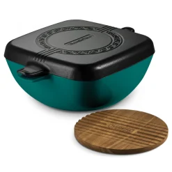 Cultura 6.5 Quart Enameled Cast Iron Multi-Cooker with Reversible Lid