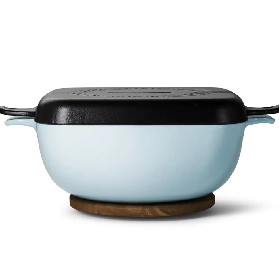 Cultura 6.5 Quart Enameled Cast Iron Multi-Cooker with Reversible Lid