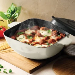Cultura 6.5 Quart Enameled Cast Iron Multi-Cooker with Reversible Lid