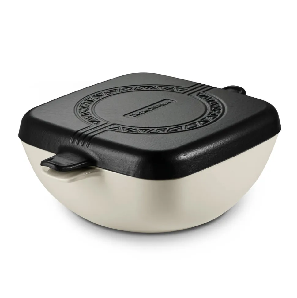 Cultura 6.5 Quart Enameled Cast Iron Multi-Cooker with Reversible Lid