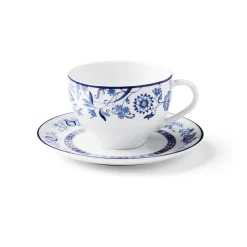 Dulce 8.5 ounce Tea Cup and Saucer 6 Piece Set