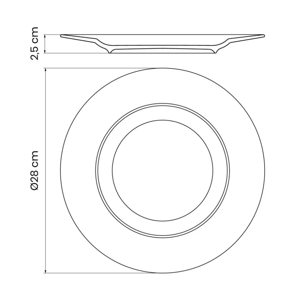 Dulce 6 Piece Dinner Plate Set