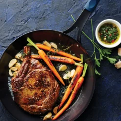 Ember Carbon Steel Fry Pan - with Silicone Grip