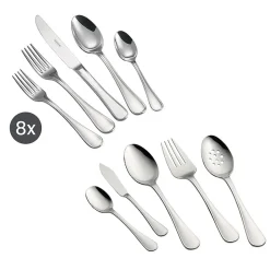 Firenze 18/10 Stainless Steel 45 Piece Flatware Set
