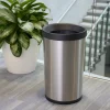 13 Gallon Stainless Steel Open Top Round Trash Bin
