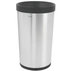 13 Gallon Stainless Steel Open Top Round Trash Bin