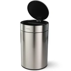 3.17 Gallon Stainless Steel Round Sensor Bin with SS Capped Lid