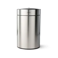 3.17 Gallon Stainless Steel Round Sensor Bin with SS Capped Lid