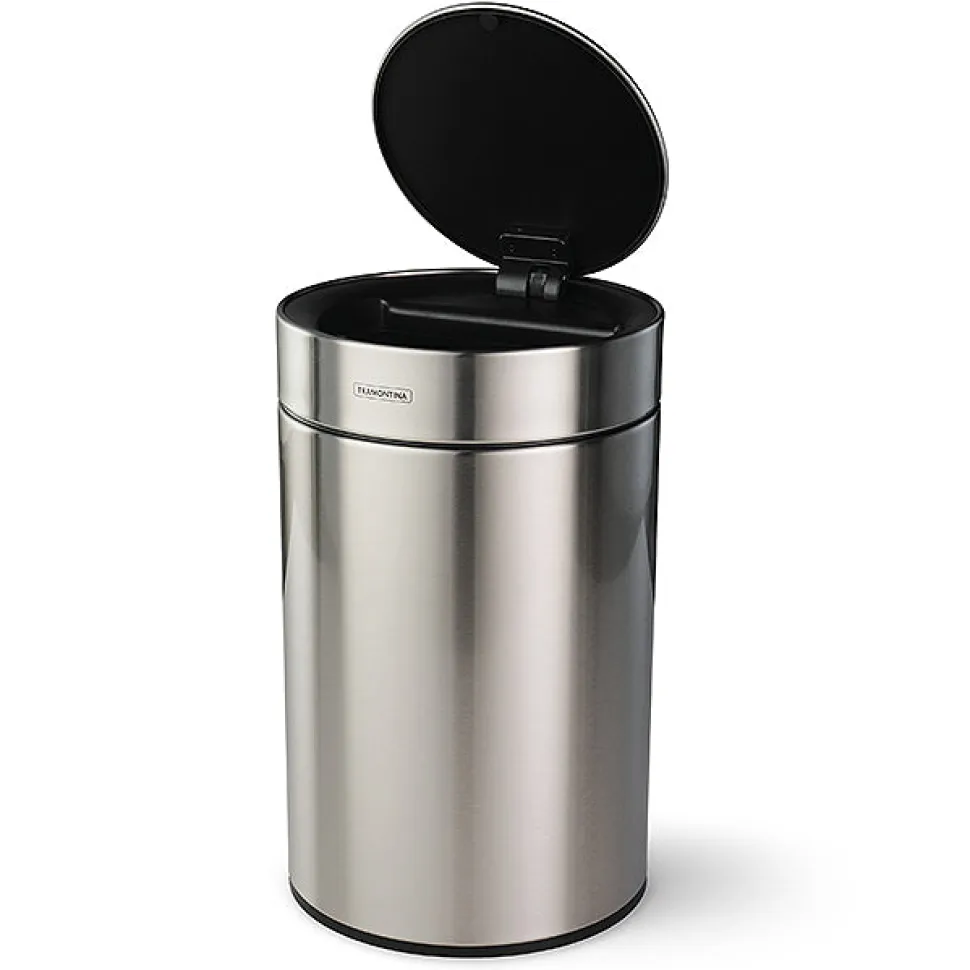 3.17 Gallon Stainless Steel Round Sensor Bin with SS Capped Lid