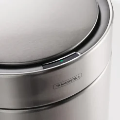 3.17 Gallon Stainless Steel Round Sensor Bin with SS Capped Lid
