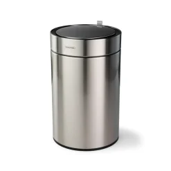 3.17 Gallon Stainless Steel Round Sensor Bin with SS Capped Lid