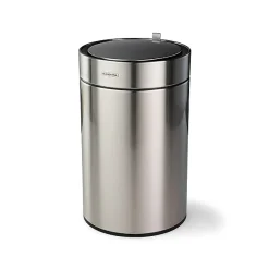3.17 Gallon Stainless Steel Round Sensor Bin with SS Capped Lid