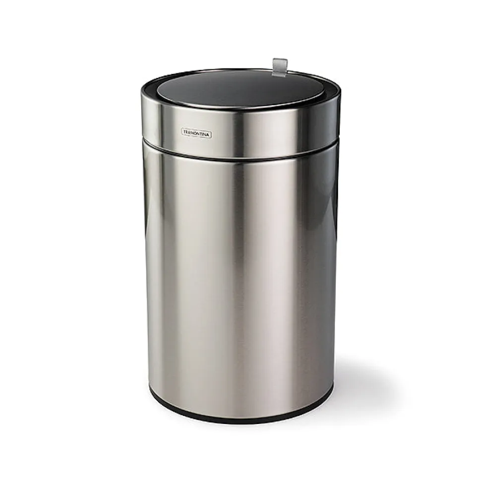 3.17 Gallon Stainless Steel Round Sensor Bin with SS Capped Lid