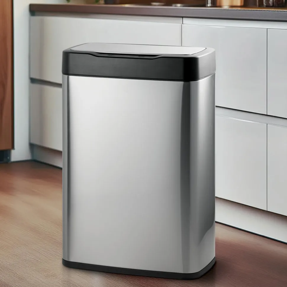 13 Gallon Stainless Steel Sensor Bin